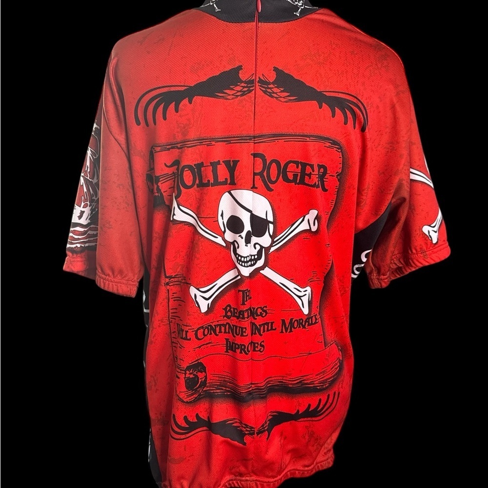 Red Skull Graphic Jersey Shirt